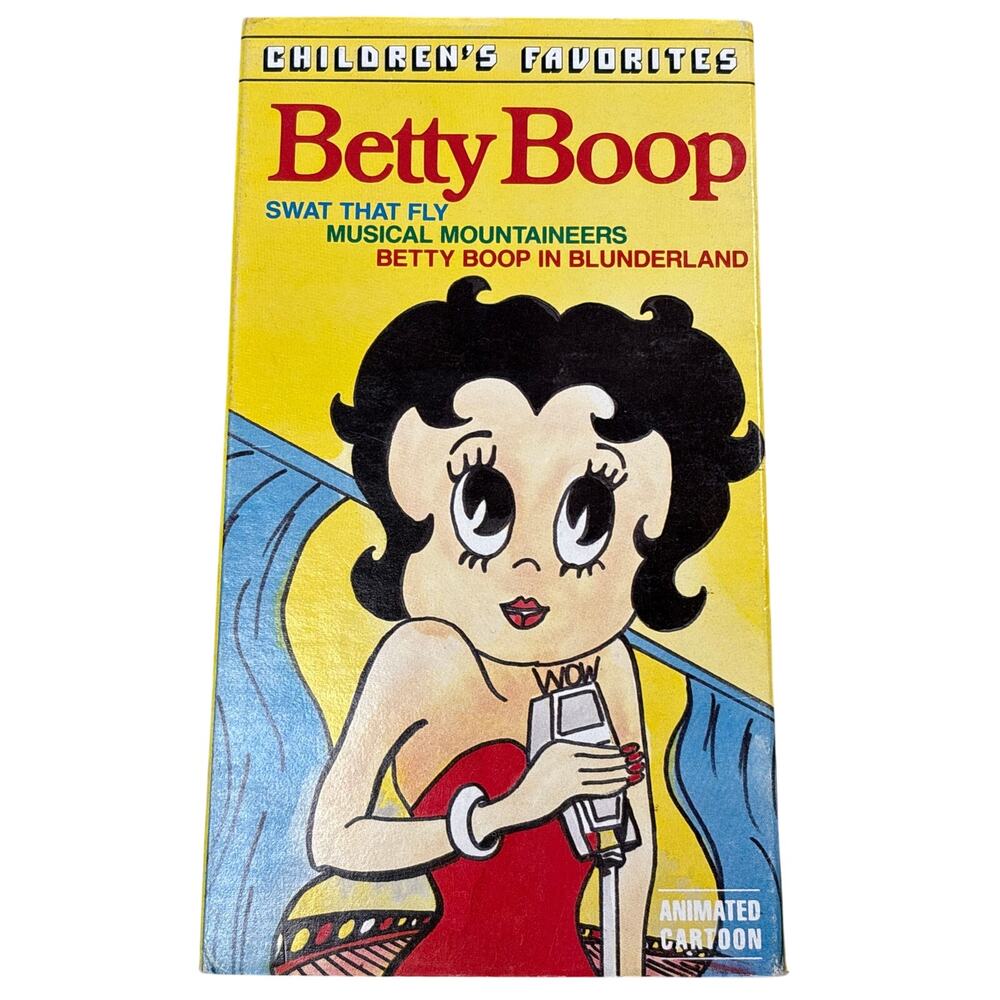 BETTY BOOP VHS SWAT THAT FLY MUSICAL MOUNTAINEERS BETTY BOOP IN BLUNDERLAND